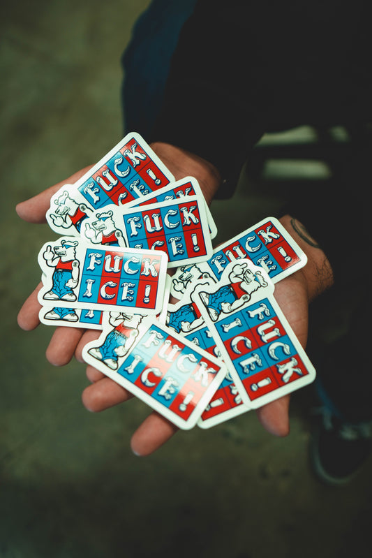NO ONE IS ILLEGAL ON STOLEN LAND: FUCK ICE STICKER PACK
