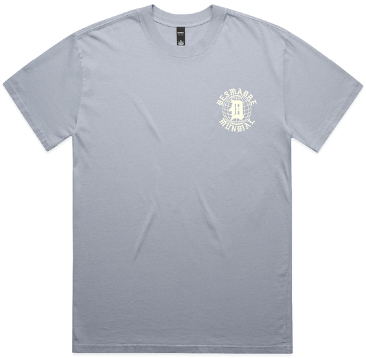 NO ONE IS ILLEGAL ON STOLEN LAND TEE: AZUL